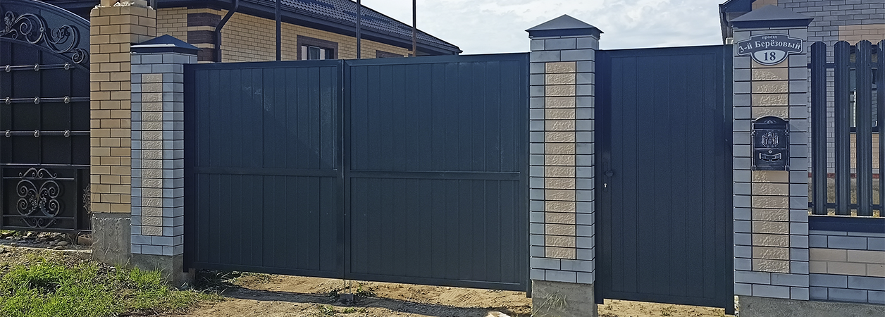 Въездные ворота в Майском под ключ