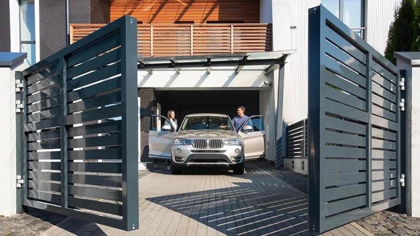 распашные ворота в Майском